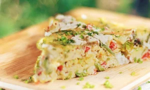 Fritatta cu legume si branza de capra jpeg