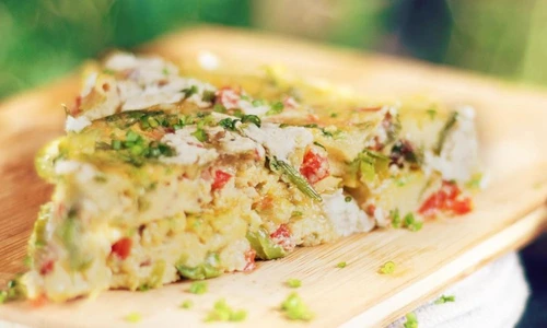 Fritatta cu legume si branza de capra jpeg