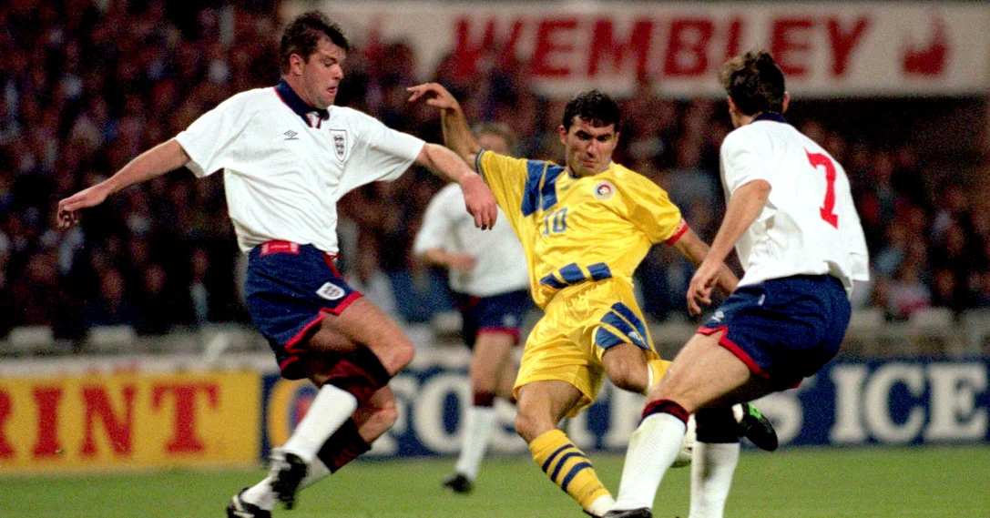 Hagi, la echipa națională, la un meci cu Anglia