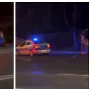 Adolescenți pe trotineta 