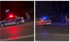 Adolescenți pe trotineta 