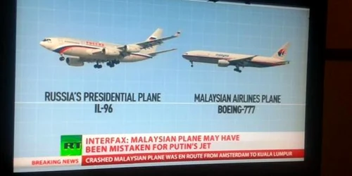 Presa rusă susţinne că Ucraina ţintea avionul lui Putin FOTO Twitter