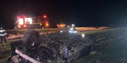 slobozia accident cu decesul soferului FOTO ISU ialomita