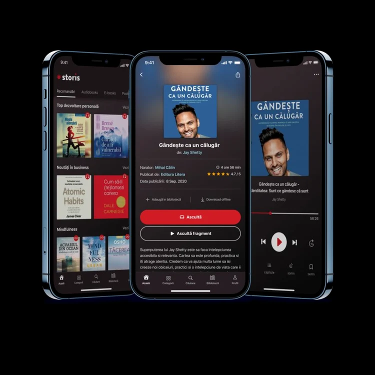 Litera anunță parteneriatul cu STORIS, prima aplicație de audiobook uri, ebook uri și podcast uri în limba română jpeg