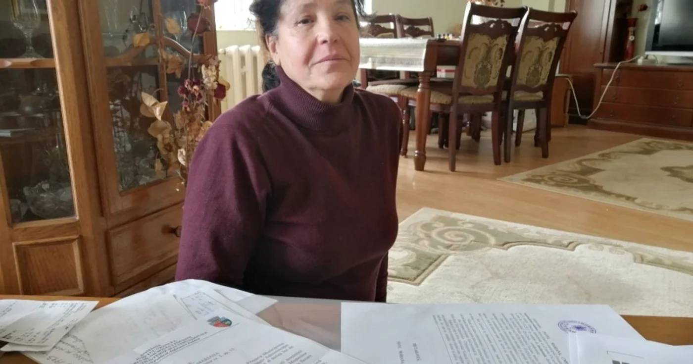 Mariana Pavel, soţia caricaturistului, a moştenit prin certificat locurile de veci FOTO: Ştefan Borcea