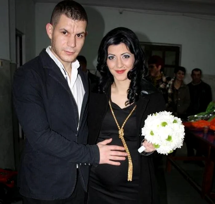 Cristi Gălbenuşe şi soţia sa