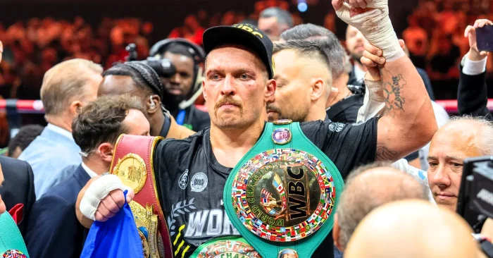 Oleksandr Usyk a câștigat centura mondială la categoria grea. Foto Getty images