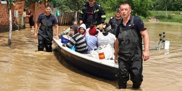 Inundatii Timis FOTO ISU Timis