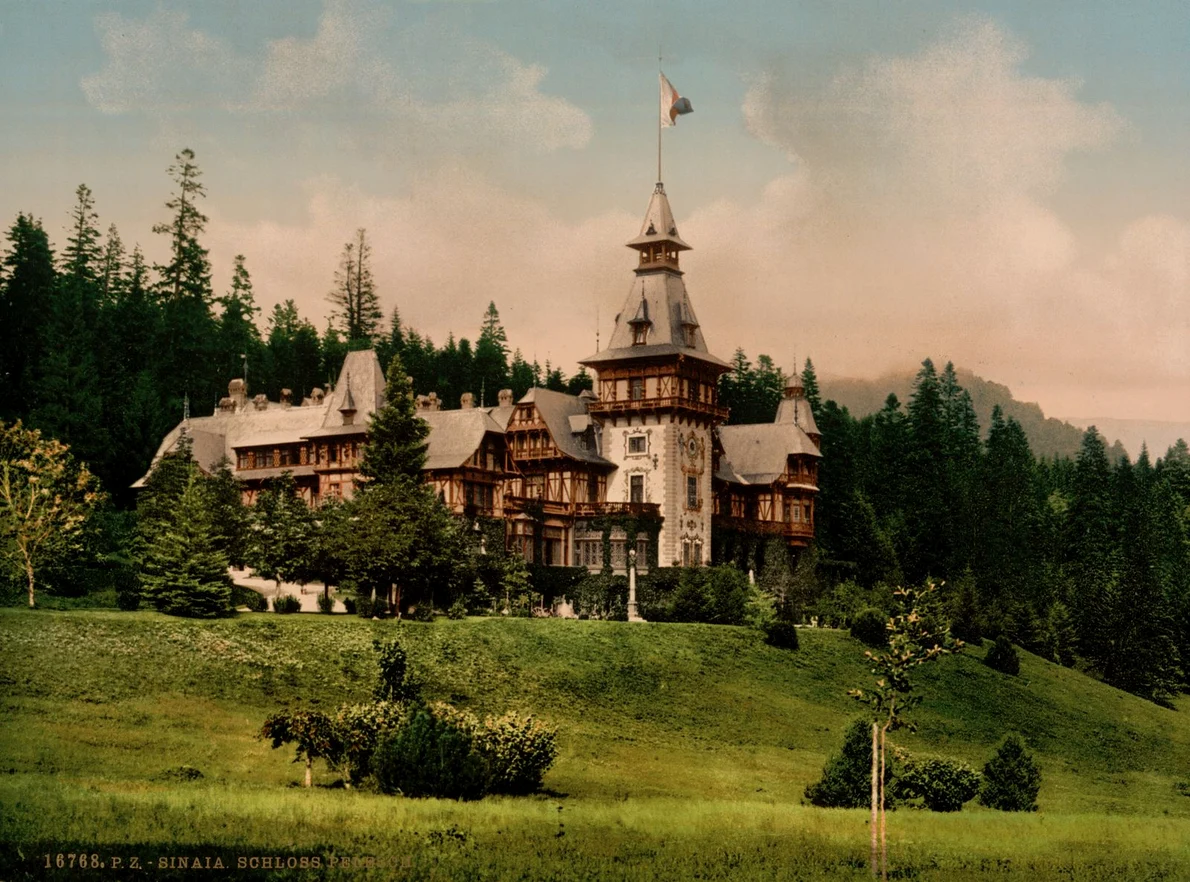 Castelul Peleș, la sfârșitul secolului al XIX-lea (© The Library of Congress)