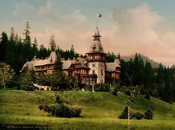 Castelul Peleș, la sfârșitul secolului al XIX-lea (© The Library of Congress)