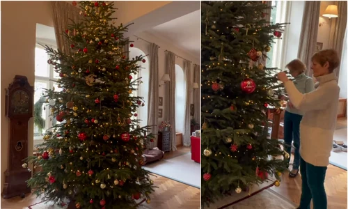 Craciun la Savarsin cu Majestatea Sa Margareta si Principesa Elena, mama lui Nicolae al Romaniei 2 jpg