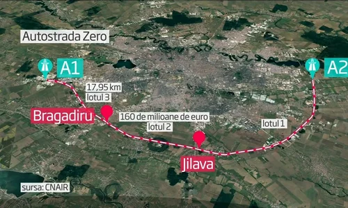 Așa arată inelul Autostrăzii Zero care va dubla practic Centura Capitalei, pe zona de sud jpeg