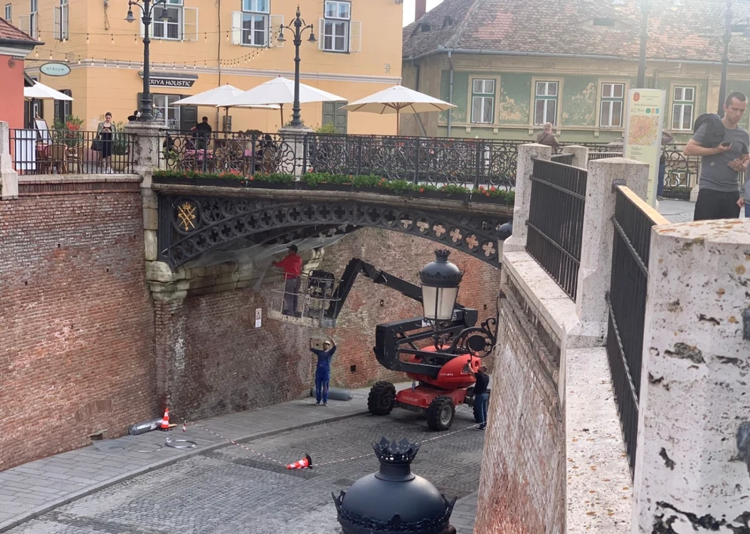 Podul Minciunilor din Sibiu Foto Primăria Sibiu