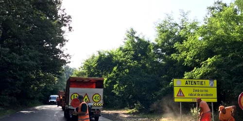 Lucrăile de pe DN 68 Holdea-Margina