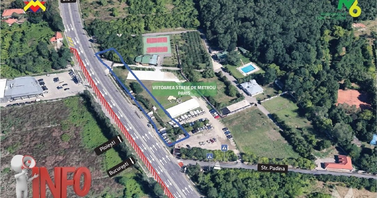Restricții pe DN1 pentru lucrările la stația de metrou Paris