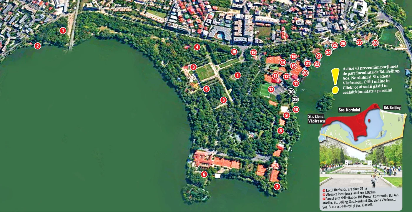 
    Click! vă arată toate atracţiile din cel mai mare parc al Capitalei  