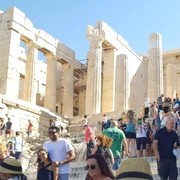 Poarta Propilee - maiestuoasa intrare în Acropole - Atena Foto Daciana Stoica