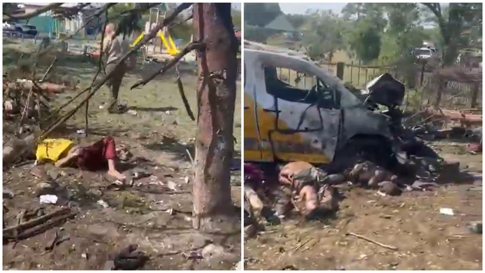 Cel puțin 21 de civili au fost uciși de o bombă rusească în timp ce stăteau la coadă pentru a-și ridica pensiile. Zelenski: „Nu există cuvinte…”