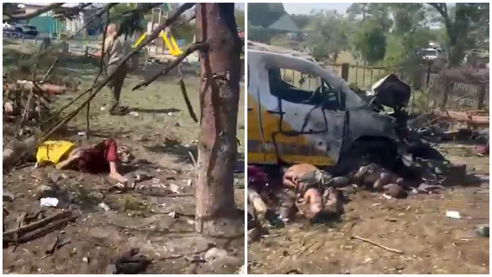 Satul Yarova se află la circa 20 de kilometri nord de Sloviansk. FOTO: captură video X
