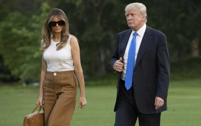 Melania şi Donald Trump Foto: EPA