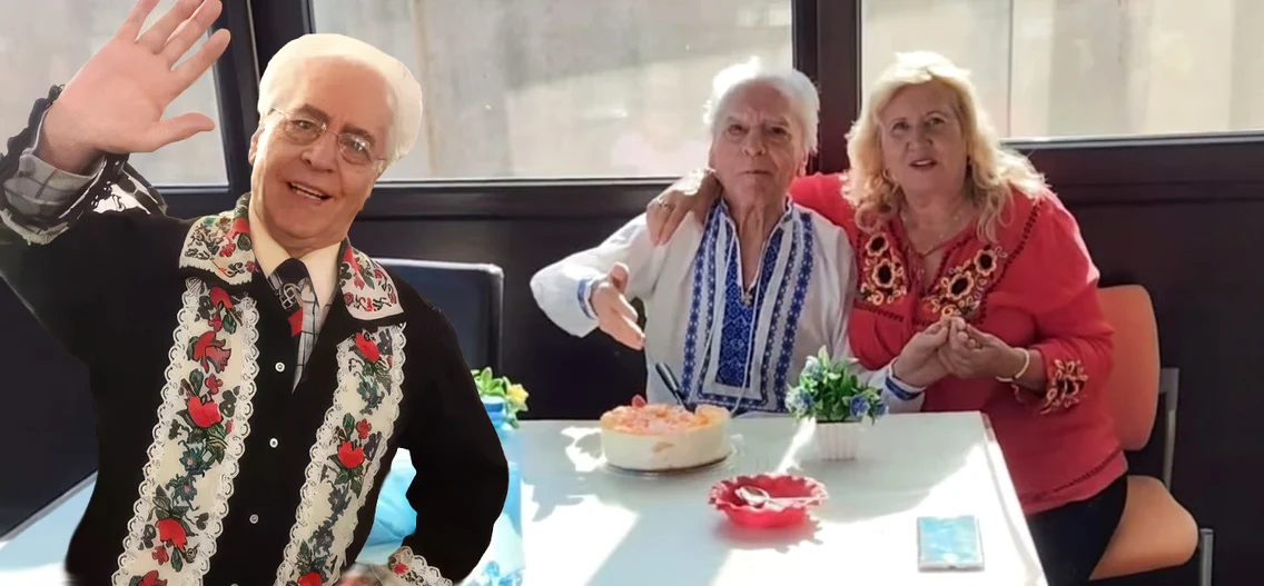 Ion Lăceanu, vizitat la azil de prietena lui, solista Marilena Stan
