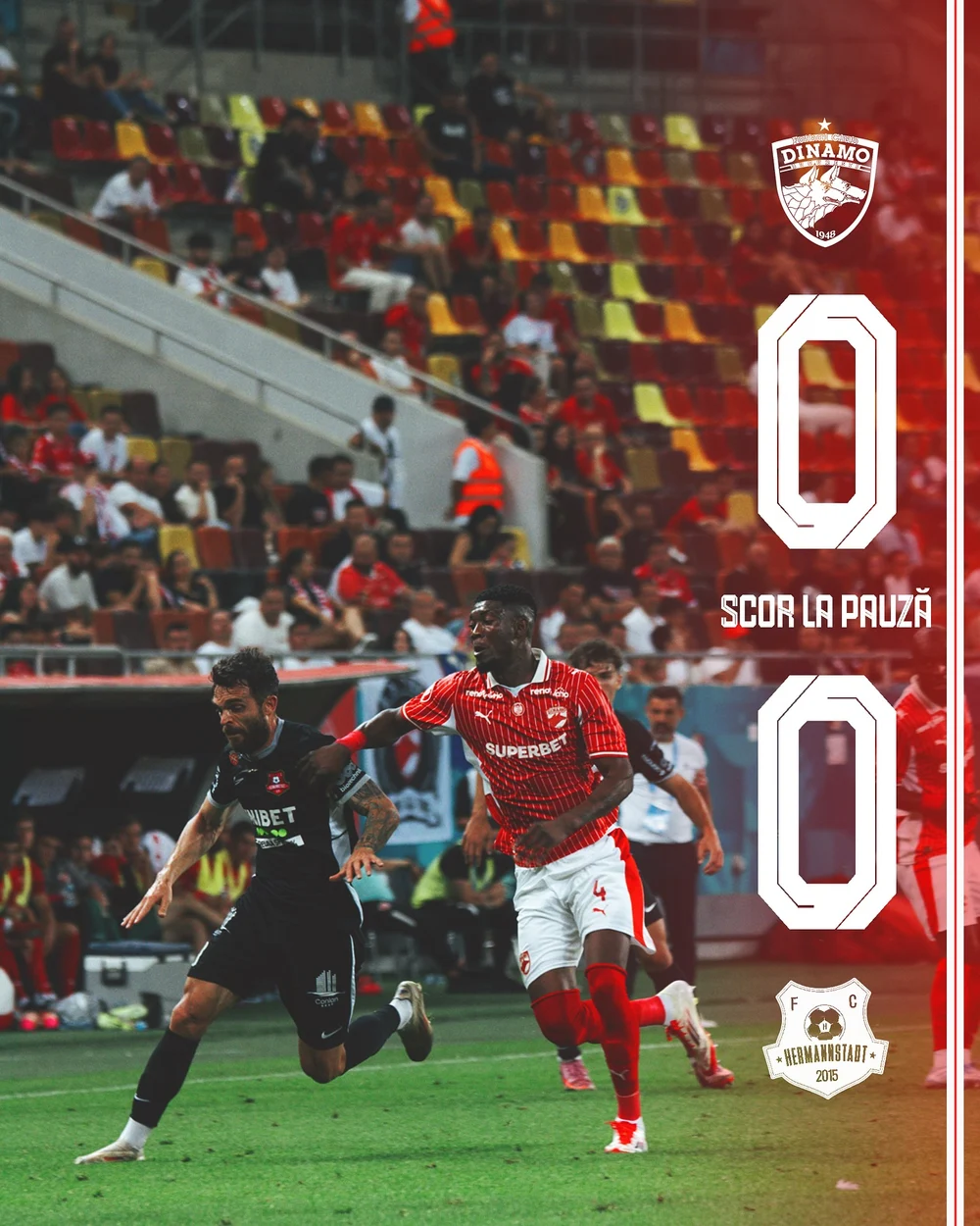 Dinamo, la turație maximă. O nouă victorie și alb-roșii urcă pe podium în Superliga