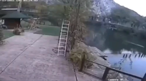 Prăbușire pod pietonal în Serbia