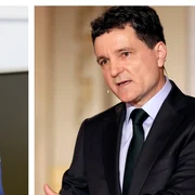 George Simion Nicusor Dan castigatori ai primului tur, 4 mai 2025  Foto EPA EFE jpg