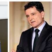 George Simion Nicusor Dan castigatori ai primului tur, 4 mai 2025  Foto EPA EFE jpg