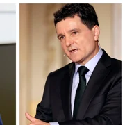 George Simion Nicusor Dan castigatori ai primului tur, 4 mai 2025  Foto EPA EFE jpg