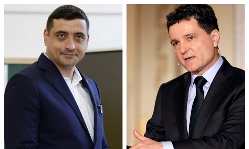 George Simion Nicusor Dan castigatori ai primului tur, 4 mai 2025  Foto EPA EFE jpg
