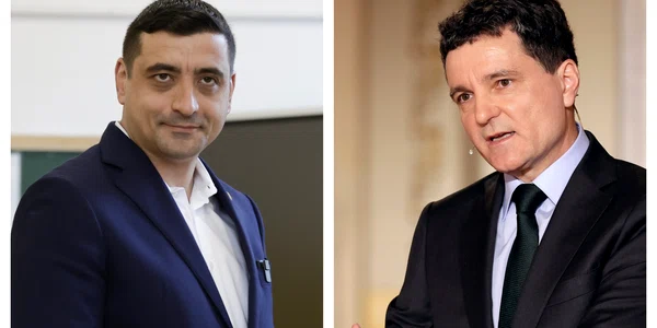 George Simion Nicusor Dan castigatori ai primului tur, 4 mai 2025 Foto EPA EFE jpg