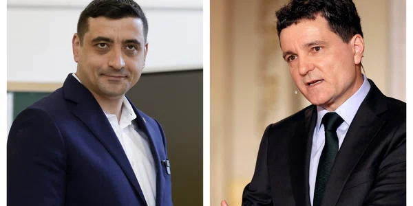 George Simion Nicusor Dan castigatori ai primului tur, 4 mai 2025  Foto EPA EFE jpg