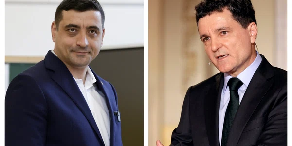 George Simion Nicusor Dan castigatori ai primului tur, 4 mai 2025  Foto EPA EFE jpg
