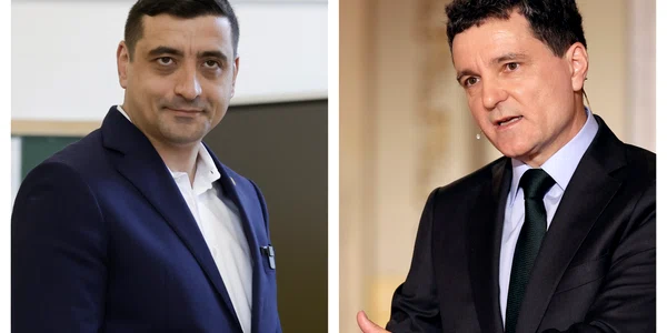 George Simion Nicusor Dan castigatori ai primului tur, 4 mai 2025  Foto EPA EFE jpg