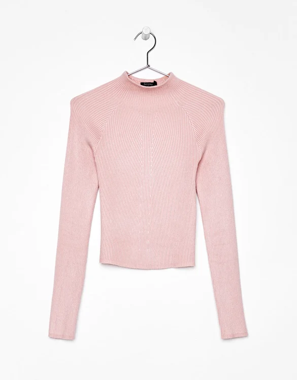 Pulover pe gât, Bershka, 69,90 lei jpg jpeg