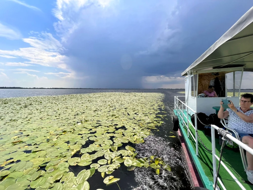 Plimbare tihnită pe canalele din Delta FOTO Asociaţia de Management al Destinaţiei Turistice Delta Dunării