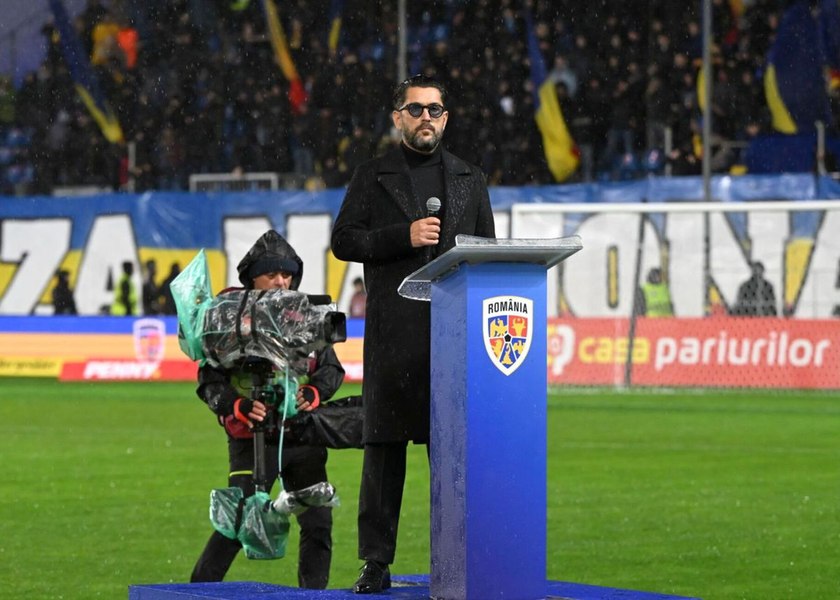 FRF l-a expus pe Cezar Ouatu unui moment jenant la intonarea imnului. De ce a eșuat interpretarea tenorului 