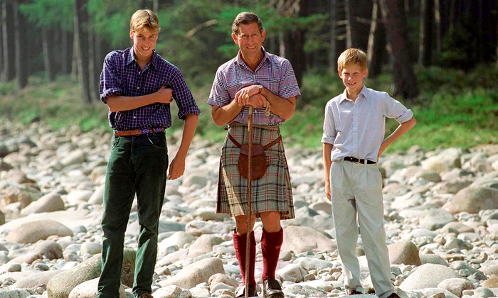 Regele Charles cu Prințul William și Prințul Harry  foto   GettyImages jpg