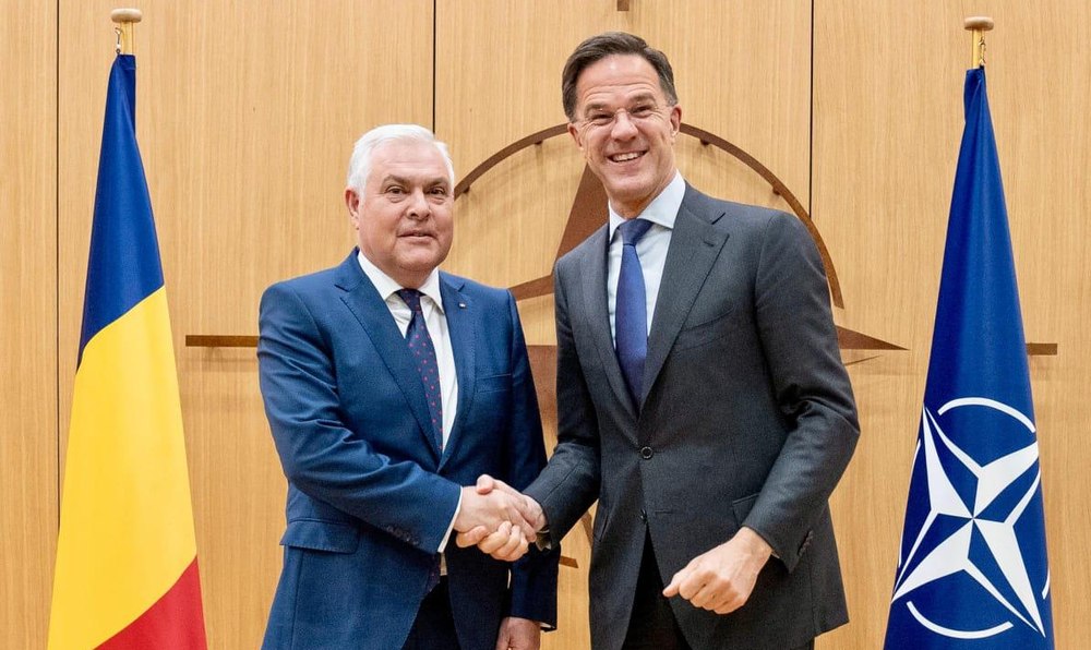 Angel Tîlvăr s-a întâlnit cu Mark Rutte. Discuții despre securitatea NATO și sprijinul pentru Ucraina
