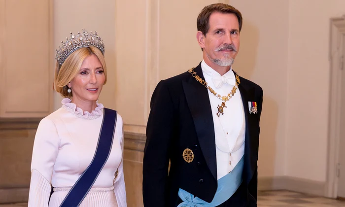 Prințul moștenitor Pavlos al Greciei, alături de soția sa, Prințesa Marie Chantal, Profimedia (1) jpg