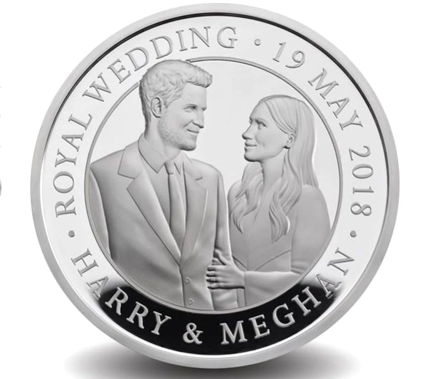Moneda special concepută pentru nunta regală