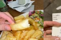 o portie de fish and chips, un lux logo jpg
