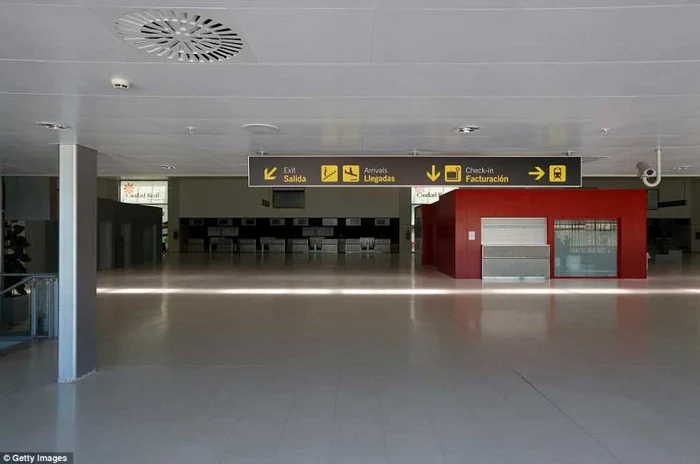 Aeroportul Internaţional Ciudad Real este un proiect emblematic pentru investiţiile aberante în infrastructură din Spania. FOTO via dailymail.co.uk