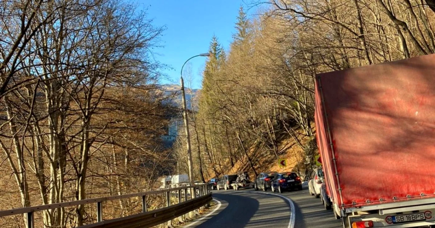 circulatie blocata pe dn1 sinaia 