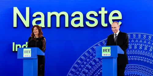 Margarita Simonian alături de Vladimir Putin în India FOTO profimedia jpg