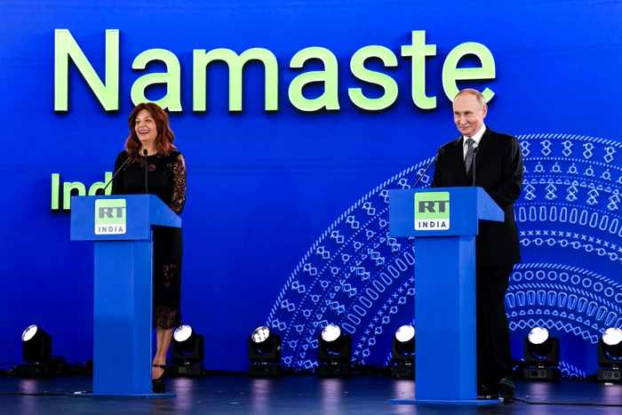 Margarita Simonian alături de Vladimir Putin în India FOTO profimedia