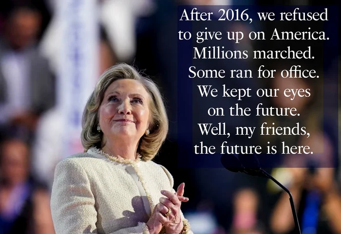 Hillary Clinton a urcat pe scena Convenției Democrate de la Chicago - Foto X