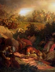 Bătălia de la Mohacs, picturǎ de Bertalan Székely (© Wikimedia Commons)