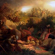 Bătălia de la Mohacs, picturǎ de Bertalan Székely (© Wikimedia Commons)